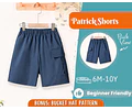 Kids Shorts Sewing Pattern, Shorts Pattern, Kids Pattern, Sewing Pattern, Beginner Pattern, Sewing Pattern Toddlers, Boy Sewing Pattern