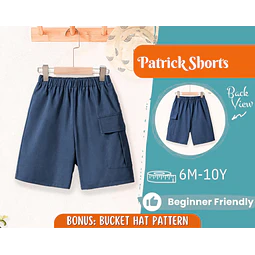 Kids Shorts Sewing Pattern, Shorts Pattern, Kids Pattern, Sewing Pattern, Beginner Pattern, Sewing Pattern Toddlers, Boy Sewing Pattern