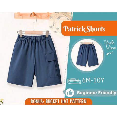 Kids Shorts Sewing Pattern, Shorts Pattern, Kids Pattern, Sewing Pattern, Beginner Pattern, Sewing Pattern Toddlers, Boy Sewing Pattern