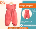 Jumpsuit Sewing Pattern for Kids, Overalls Pattern, Kids Pattern, Jumpsuit Pattern, Beginner Pattern, Sewing Pattern Toddlers, Baby Pattern