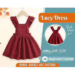 Dress Sewing Pattern for Kids, Dress Pattern, Kids Pattern, PDF Pattern, Beginner Pattern, Sewing Pattern Toddlers, Girl Dress Pattern