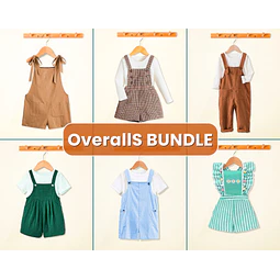 Overalls Bundle, Overalls Pattern, Sewing Patterns for Kids PDF, PDF Pattern, Romper Pattern, Kids Sewing Patterns, Kids Patterns