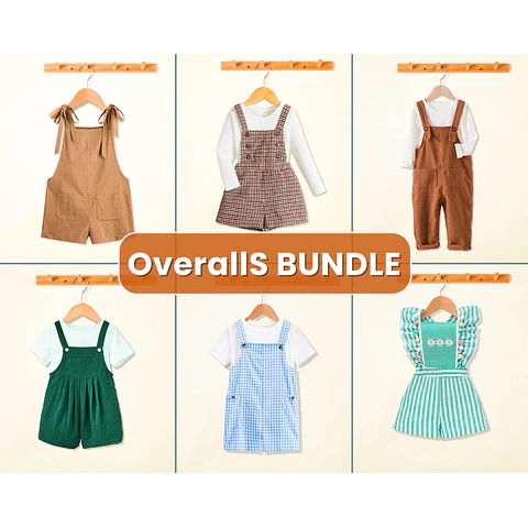 Overalls Bundle, Overalls Pattern, Sewing Patterns for Kids PDF, PDF Pattern, Romper Pattern, Kids Sewing Patterns, Kids Patterns