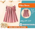Dress Sewing Pattern for Kids, Dress Pattern, Kids Pattern, Summer Dress Pattern, Beginner Pattern, Sewing Pattern Toddlers, Baby Pattern