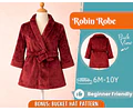 Robe Sewing Pattern for Kids, Toddler Pattern, Kids Pattern, PDF Pattern, Beginner Pattern, Sewing Pattern Toddlers, Teddy Robe Pattern