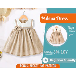 Dress Sewing Pattern for Kids, Dress Pattern, Kids Pattern, Summer Dress Pattern, Beginner Pattern, Sewing Pattern Toddlers, Baby Pattern