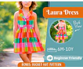 Dress Sewing Pattern for Kids, Dress Pattern, Kids Pattern, Summer Dress Pattern, Beginner Pattern, Sewing Pattern Toddlers, Baby Pattern