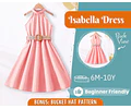 Dress Sewing Pattern for Kids, Dress Pattern, Kids Pattern, Summer Dress Pattern, Beginner Pattern, Sewing Pattern Toddlers, PDF Pattern