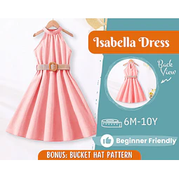 Dress Sewing Pattern for Kids, Dress Pattern, Kids Pattern, Summer Dress Pattern, Beginner Pattern, Sewing Pattern Toddlers, PDF Pattern