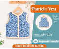 Vest Sewing Pattern for Kids, Teddy Vest Pattern, Kids Pattern, PDF Pattern, Beginner Pattern, Sewing Pattern Toddlers, Kids Vest Pattern
