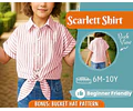 Shirt Sewing Pattern for Kids, Girl;s Shirt Pattern, Kids Pattern, PDF Pattern, Beginner Pattern, Sewing Pattern Toddlers, Kids Top Pattern