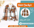 Jacket Sewing Pattern for Kids, Shirt Jacket Pattern, Kids Pattern, PDF Pattern, Beginner Pattern, Sewing Pattern Toddlers, Shirt Pattern
