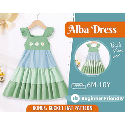 Dress Sewing Pattern for Kids, Dress Pattern, Kids Pattern, Summer Dress Pattern, Beginner Pattern, Sewing Pattern Toddlers, Baby Pattern