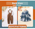 Sewing Patterns for Girls, Sewing Patterns, Kids Patterns, Top Pattern, Girl Pattern, PDF Patterns, Beginner Kids Pattern, Beginner Patterns