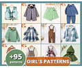 Sewing Patterns for Girls, Sewing Patterns, Kids Patterns, Top Pattern, Girl Pattern, PDF Patterns, Beginner Kids Pattern, Beginner Patterns