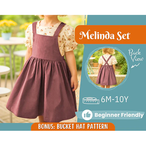 Dress and Blouse Pattern for Kids, Top Pattern, Kids Pattern, PDF Pattern, Beginner Pattern, Sewing Pattern Toddlers, Dress Sewing Pattern