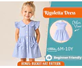 Dress Sewing Pattern for Kids, Dress Pattern, Kids Pattern, Girl Dress Pattern, Beginner Pattern, Sewing Pattern Toddlers, PDF Pattern