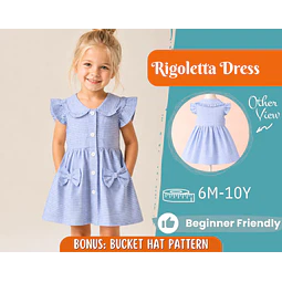Dress Sewing Pattern for Kids, Dress Pattern, Kids Pattern, Girl Dress Pattern, Beginner Pattern, Sewing Pattern Toddlers, PDF Pattern
