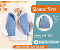 Puffer Vest Sewing Pattern for Kids, Puffer Vest, Kids Pattern, PDF Pattern, Beginner Pattern, Sewing Pattern Toddlers, Kids Jacket Pattern