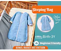 Sleep Sack Sewing Pattern for Kids, Baby Sleep Bag Pattern, Baby Pattern, Sleeping Bag, Beginner Pattern, Sewing Pattern Toddlers, Newborn
