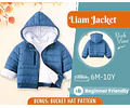Jacket Sewing Pattern for Kids, Jacket Pattern, Kids Pattern, PDF Pattern, Beginner Pattern, Sewing Pattern Toddlers, Kids Jacket Pattern