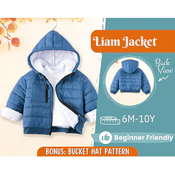 Jacket Sewing Pattern for Kids, Jacket Pattern, Kids Pattern, PDF Pattern, Beginner Pattern, Sewing Pattern Toddlers, Kids Jacket Pattern