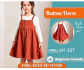 Dress Sewing Pattern for Kids, Girl Dress Pattern, Kids Pattern, PDF Pattern, Beginner Pattern, Sewing Pattern Toddlers, Baby Sewing Pattern