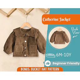 Jacket Sewing Pattern for Kids, Jacket Pattern, Kids Sewing Pattern, PDF Pattern, Beginner Pattern, Sewing Pattern Toddlers, Kids Pattern