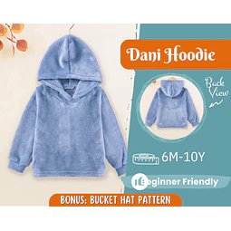 Hoodie Sewing Pattern for Kids, Sweatshirt Pattern, Kids Pattern, PDF Pattern, Beginner Pattern, Sewing Pattern Toddlers, Hoodie Pattern