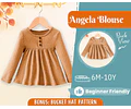 Girl Blouse Pattern, Sewing Pattern for Kids, Kids Pattern, Toddler Blouse Pattern, Beginner Pattern, Sewing Pattern Toddlers, Baby Pattern