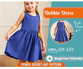 Dress Sewing Pattern for Kids, Dress Pattern, Kids Pattern, Summer Dress Pattern, Beginner Pattern, Sewing Pattern Toddlers, Baby Pattern