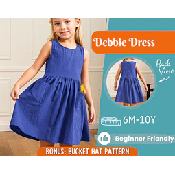 Dress Sewing Pattern for Kids, Dress Pattern, Kids Pattern, Summer Dress Pattern, Beginner Pattern, Sewing Pattern Toddlers, Baby Pattern