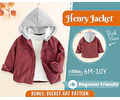 Jacket Sewing Pattern for Kids, Jacket Pattern, Kids Pattern, PDF Pattern, Beginner Pattern, Sewing Pattern Toddlers, Kids Jacket Pattern