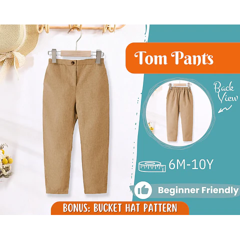 Pants Sewing Pattern for Kids, PDF Sewing Pattern, Kids Pattern, Baby Sewing Pattern, Beginner Pattern, Sewing Pattern Toddlers, Boy Pattern