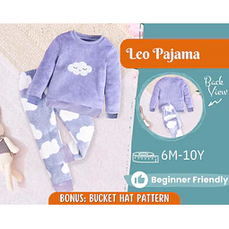 Pajama Sewing Pattern for Kids, Sweatshirt Pattern, Kids Pattern, PDF Pattern, Beginner Pattern, Sewing Pattern Toddlers, Pants Pattern
