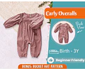 Overalls Sewing Pattern for Kids, Overalls Pattern, Kids Pattern, Jumpsuit Pattern, Beginner Pattern, Sewing Pattern Toddlers, Baby Pattern