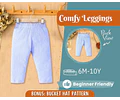 Leggings Sewing Pattern for Kids, Leggings Pattern, Kids Sewing Pattern, Baby Sewing Pattern, Beginner Pattern, Sewing Pattern Toddlers