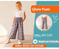 Pants Sewing Pattern for Kids, Elastic Waistband Pants Pattern, Kids Pattern, Baby Sewing Pattern, Beginner Pattern, Sewing Pattern Toddlers