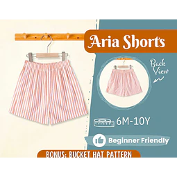 Shorts Sewing Pattern for Kids, Shorts Pattern, Kids Pattern, PDF Pattern, Beginner Pattern, Sewing Pattern Toddlers, Kids Sewing Pattern