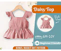 Top Sewing Pattern for Kids, Top Pattern, Kids Pattern, Girl Pattern, Beginner Pattern, Sewing Pattern Toddlers, Baby Pattern, Ruffle Top