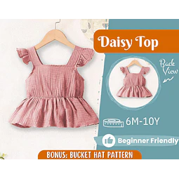 Top Sewing Pattern for Kids, Top Pattern, Kids Pattern, Girl Pattern, Beginner Pattern, Sewing Pattern Toddlers, Baby Pattern, Ruffle Top