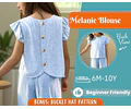 Top Sewing Pattern for Kids, Top Pattern, Kids Pattern, Girl Pattern, Beginner Pattern, Sewing Pattern Toddlers, PDF Pattern, Baby Pattern