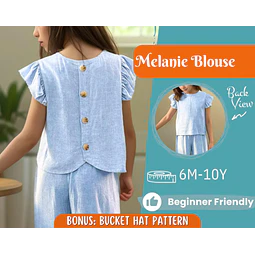 Top Sewing Pattern for Kids, Top Pattern, Kids Pattern, Girl Pattern, Beginner Pattern, Sewing Pattern Toddlers, PDF Pattern, Baby Pattern