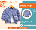 Jacket Sewing Pattern for Kids, Jacket Pattern, Kids Pattern, PDF Pattern, Beginner Pattern, Sewing Pattern Toddlers, Quilted Jacket Pattern