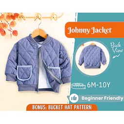 Jacket Sewing Pattern for Kids, Jacket Pattern, Kids Pattern, PDF Pattern, Beginner Pattern, Sewing Pattern Toddlers, Quilted Jacket Pattern