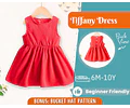 Dress Sewing Pattern for Kids, Dress Pattern, Kids Pattern, Girl Dress Pattern, Beginner Pattern, Sewing Pattern Toddlers, PDF Pattern