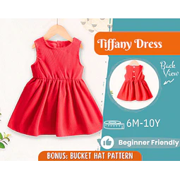 Dress Sewing Pattern for Kids, Dress Pattern, Kids Pattern, Girl Dress Pattern, Beginner Pattern, Sewing Pattern Toddlers, PDF Pattern