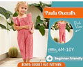 Overalls Sewing Pattern for Kids, Overalls Pattern, Kids Pattern, Jumpsuit Pattern, Beginner Pattern, Sewing Pattern Toddlers, PDF Pattern