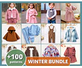 Sewing Patterns Bundle, Sewing Patterns, Kids Patterns, Winter Patterns, Children Pattern, Easy Pattern, Beginner Pattern, Coat Pattern