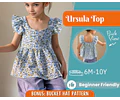Top Sewing Pattern for Kids, Top Pattern, Kids Pattern, Girl Pattern, Beginner Pattern, Sewing Pattern Toddlers, PDF Pattern, Blouse Pattern